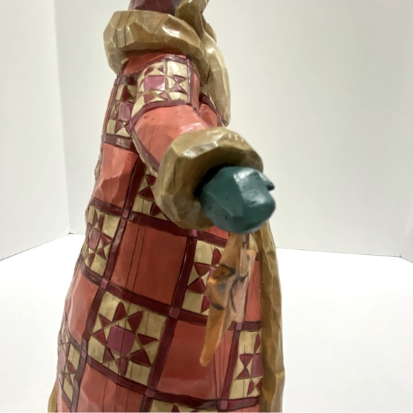 Jim Shore Dashing Through the Snow Santa Quilt Robe Winter Scene Christmas Tree - Picture 13 of 15